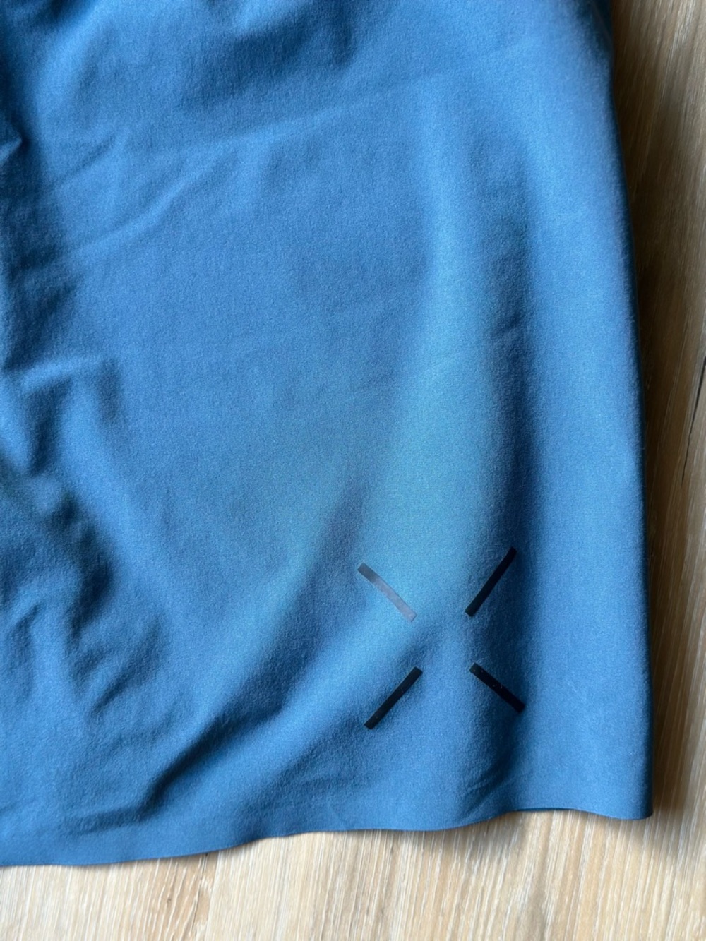 Ten Thousand Interval Men's Athletic Shorts in Slate Blue with Black Waistband - Picture 3 of 9